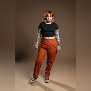 Girrlscout | Orange Sloane Cargo Pants